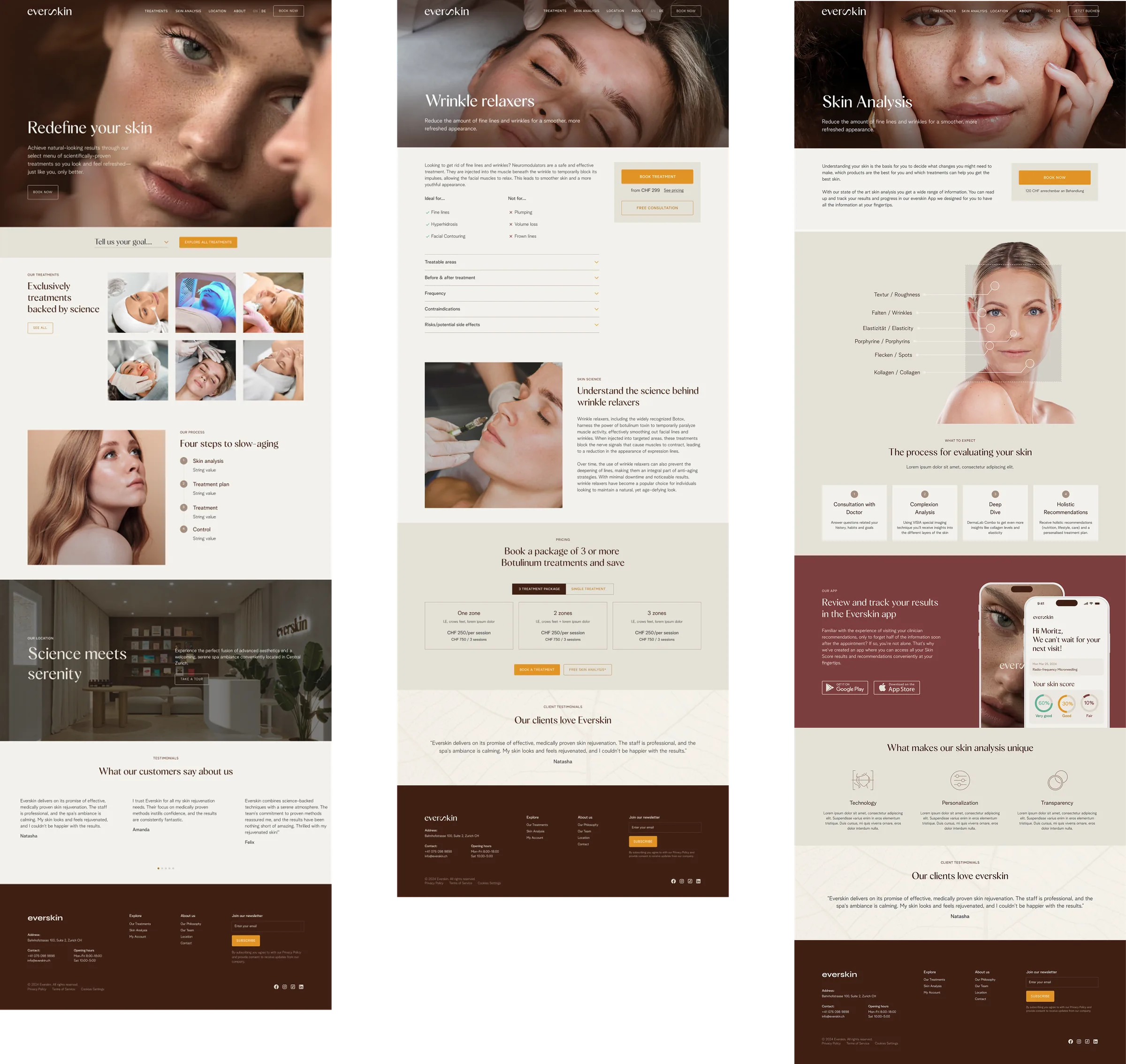 Everskin.ch homepage